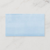 Eukalyptus Blue Ballon Babydusche Begleitkarte (Rückseite)