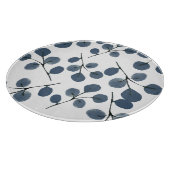 Eukalyptus Blue Botanical Hand bemalt Wasserfarbe Schneidebrett (Ecke)