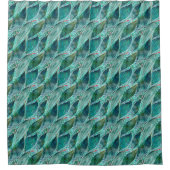 Eukalyptus Blue River-Blätter Duschvorhang (Vorderseite)