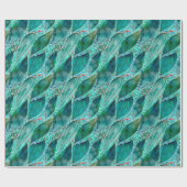 Eukalyptus Blue River-Blätter Geschenkpapier (Flach)