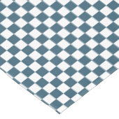 Eukalyptus Blue White Checkered Pattern Wohngestal Tischdecke (Schrägansicht)