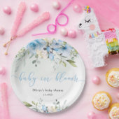 Eukalyptus blühendes Baby in Blütendusche Pappteller (Party)