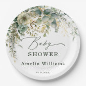 Eukalyptus-Blume Pappteller (Vorderseite)