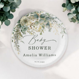 Eukalyptus-Blume Pappteller