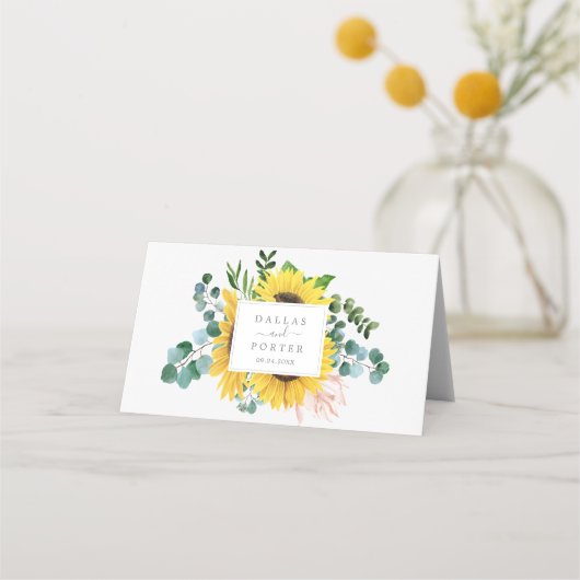 Eukalyptus-Blume Platzkarte (Rückseite)