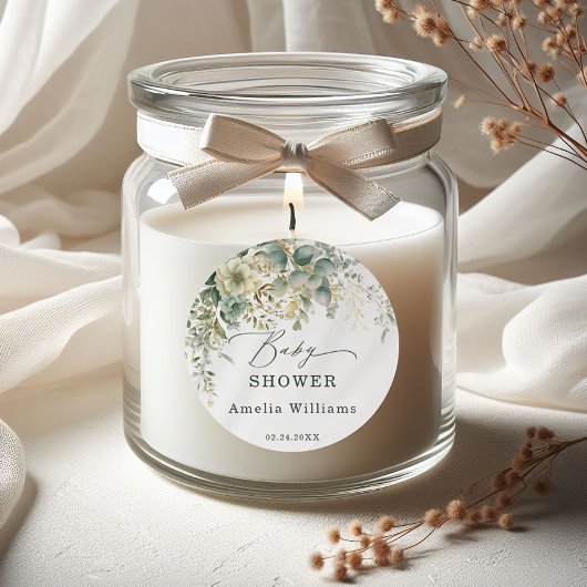 Eukalyptus-Blume Runder Aufkleber