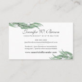 Eukalyptus-Blume - Vertriebshändler für lebenswich Visitenkarte (Rückseite)