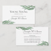 Eukalyptus-Blume - Vertriebshändler für lebenswich Visitenkarte (Vorne/Hinten)