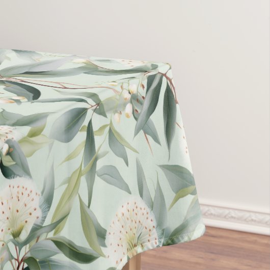 Eukalyptus Blume Weißes Gewebe Tablette Tischdecke (Beispiel)