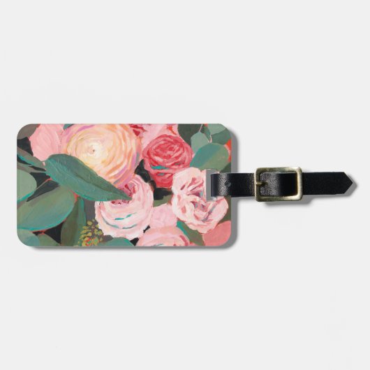 Eukalyptus-Blumenstrauß Gepäckanhänger (Vorderseite horizontal)