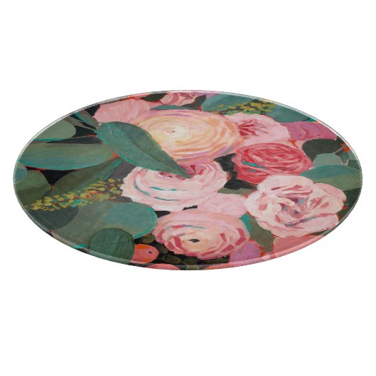 Eukalyptus-Blumenstrauß Schneidebrett (Ecke)