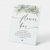 Eukalyptus-Blumenstrauß Sockelschild (Vorderseite)