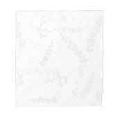 Eukalyptus & Blush Bloral - subtil botanisch Notizblock (Vorderseite)