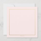 Eukalyptus blush Dusty Pink Floral Wedding Einladung (Rückseite)