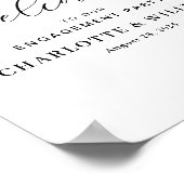 Eukalyptus Blush Engagement Party Poster (Ecke)