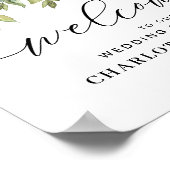 Eukalyptus Blush Hochzeitspendel Poster (Ecke)