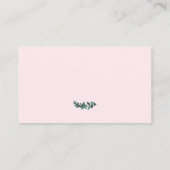 Eukalyptus Blush Pink Therapeutische Visitenkarte (Rückseite)