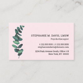 Eukalyptus Blush Pink Therapeutische Visitenkarte