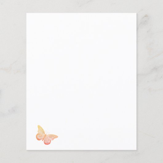 Eukalyptus blush Rose Schmetterling (Rückseite)