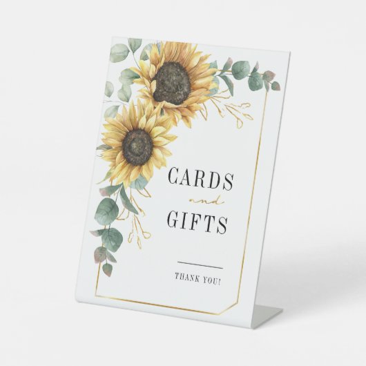 Eukalyptus blutblütendes Hochzeitskarten und Gesch Sockelschild (Vorderseite)