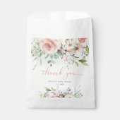 Eukalyptus-Blütenbaby in blühender Babydusche Geschenktütchen (Vorderseite)