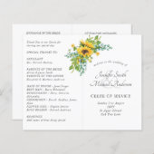 Eukalyptus-Blütenblätter Hochzeitsprogramme (Vorne/Hinten)