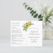 Eukalyptus-Blütenblätter Hochzeitsprogramme (Stehend Vorderseite)