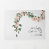 Eukalyptus-Blütenblütenblütenblüte Dreifach Gefaltete Einladung (Cover)