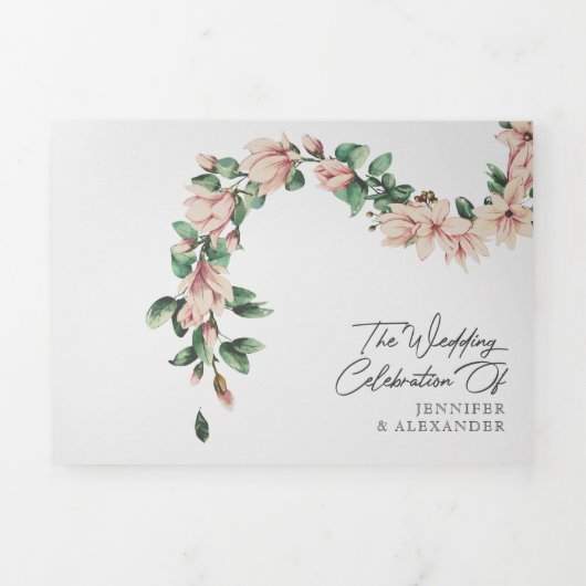 Eukalyptus-Blütenblütenblütenblüte Dreifach Gefaltete Einladung (Cover)