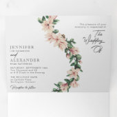 Eukalyptus-Blütenblütenblütenblüte Dreifach Gefaltete Einladung (Innen Erste Seite)