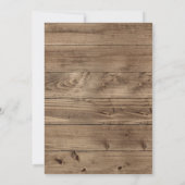 Eukalyptus-Blütenholz-Kreuzschiff-Goldtaufe Einladung (Rückseite)