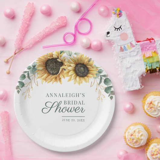 Eukalyptus-Blütenpflanze Brautparty Pappteller (Party)