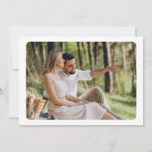 Eukalyptus-Bogen-Foto-Hochzeit Save The Date (Rückseite)