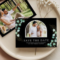 Eukalyptus-Bogen-Foto-Schwarze Hochzeit