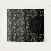 Eukalyptus Boho Arch Black Brautparty Hintergrund Wandteppich (Vorderseite (Horizontal))