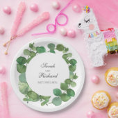 Eukalyptus Boho Greenery Floral Pappteller (Party)