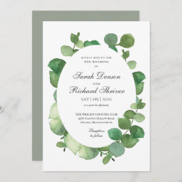 Eukalyptus Boho Greenery Floral Wedding Einladung