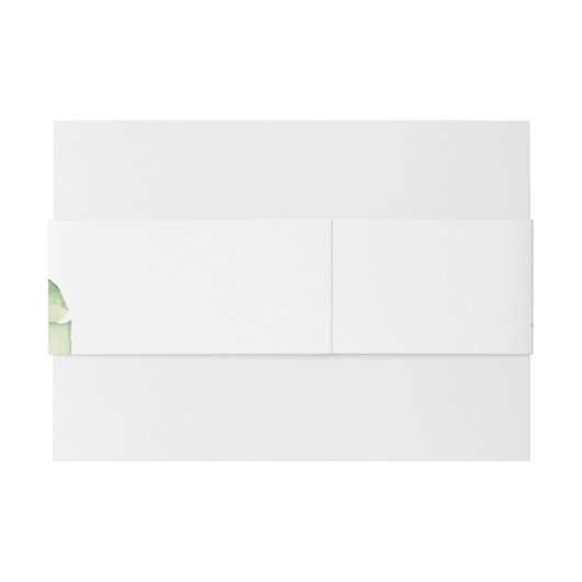 Eukalyptus Boho Greenery Floral Wedding Einladungsbanderole (Rückseitenbeispiel)