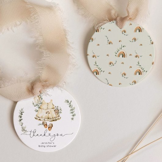 Eukalyptus boho Kinderzimmer Bekleidung Kindermädc Geschenkanhänger