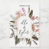 Eukalyptus Boho Modernes Brauchtum Weinetikett (Einzelnes Label)