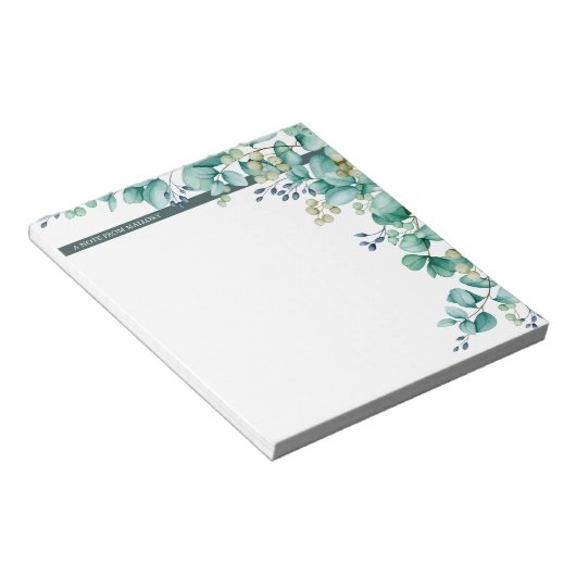 Eukalyptus-Border Notizblock (angewinkelt)