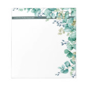 Eukalyptus-Border Notizblock (Vorderseite)