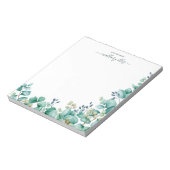 Eukalyptus-Border Notizblock (Rotiert)