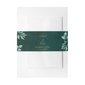 Eukalyptus Botanical Emerald Greenerity Wedding Einladungsbanderole (Vorderseite Beispiel)