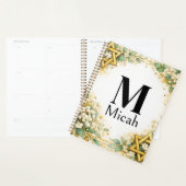 Eukalyptus-Botanical-Floral-Gold-Monogramm Planer (Anzeige)