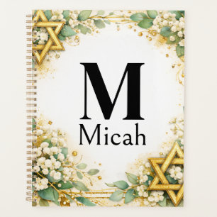 Eukalyptus-Botanical-Floral-Gold-Monogramm Planer