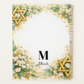 Eukalyptus-Botanical-Floral-Gold-Monogramm Planer (Rückseite)
