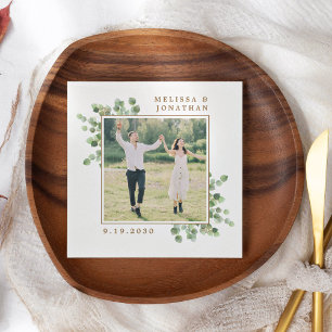 Eukalyptus Botanical Foliage Wedding Custom Foto Serviette
