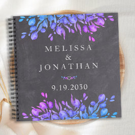 Eukalyptus Botanical Gray Wedding Guestbook Notizblock