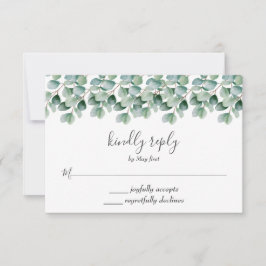 Eukalyptus Botanical Greenerenerity Wedding RSVP